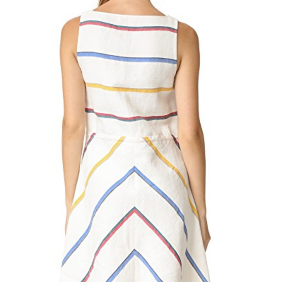 Tory Burch Sz 4 ‘Blaine’ Linen Embroidered Dress - Picture 7 of 8